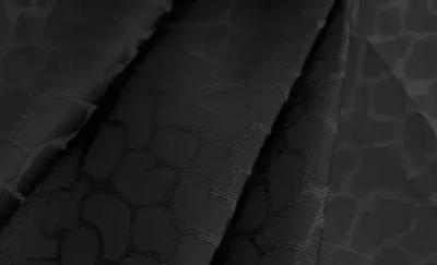Ткань подкладочная Жаккард, шир. 145 см, 90(+/-5) гр/м2, вискоза 48%, п/э 52%, чёрный