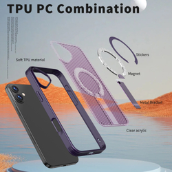 Прозрачный чехол Mesh Pro Magnetic Case для iPhone 16