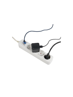 Удлинитель 4х3м 16А IP20 Эксперт 3.5кВт 2хUSB 2.1А ПВС 3х1 PROxima EKF UBA16-2USB-4-03i
