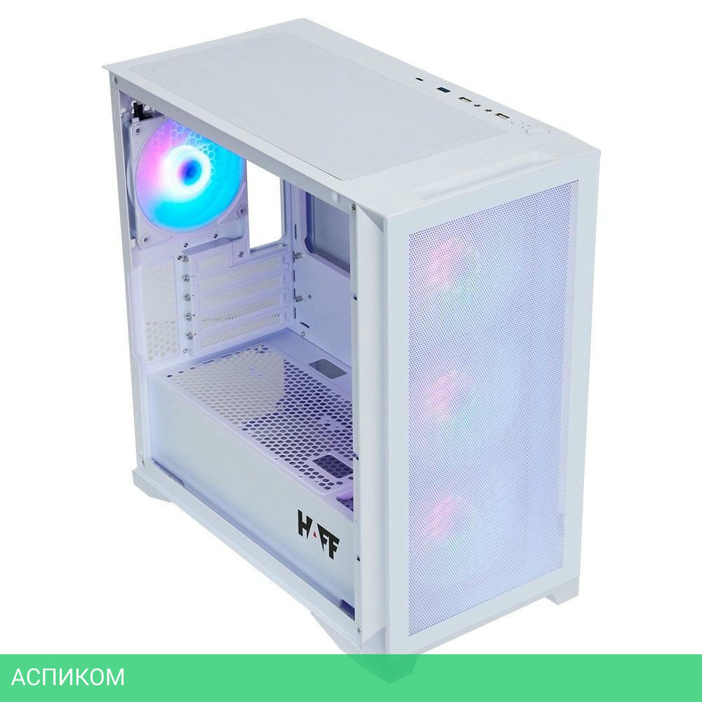 Корпус HAFF Glory Mini Air mATX без БП White