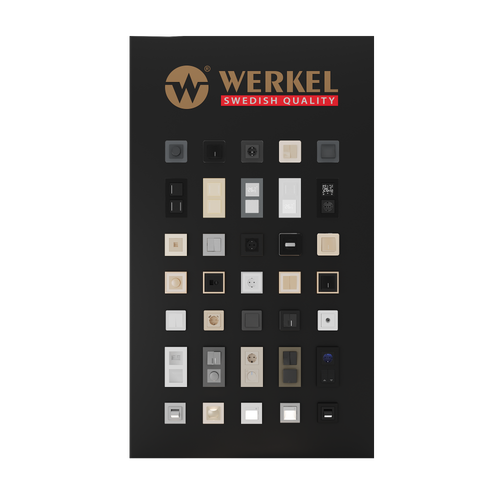 Настенный стенд на 45 постов 1060х1830х50 мм (Werkel)