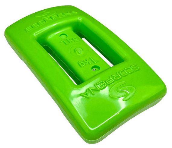 Груз обтекаемый полумягкий Scorpena 1 кг Ecoline зеленый