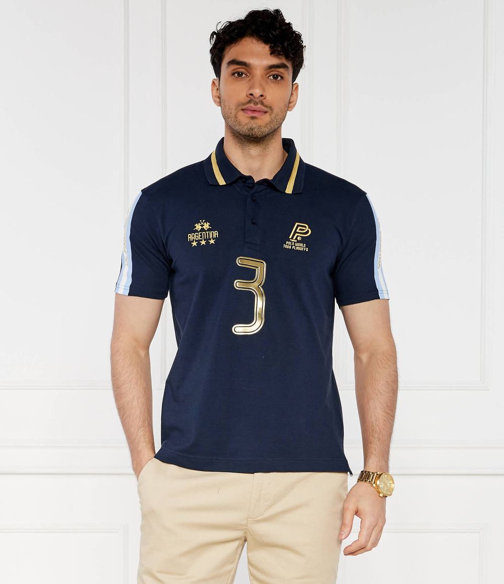 Поло La Martina - темно-синий(YMP601 PK001)