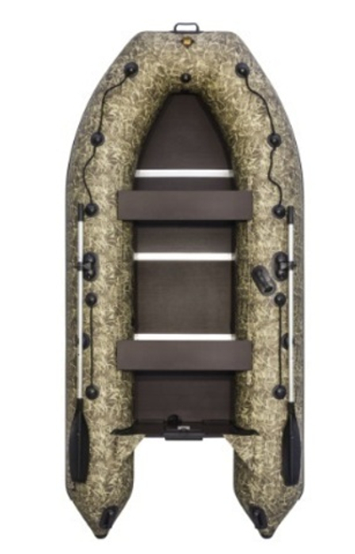 Лодка ПВХ Ривьера 3400 Компакт СК Камуфляж Камыш