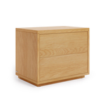 Abilen Прикроватная тумбочка из шпона дуба 53,4 x 44 см