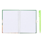 Блокнот детский Basir на замке, с ручкой, формат А6, серия "Зимняя сказка", переплет 7БЦ, 15*11 см, 48 листов, ассорти