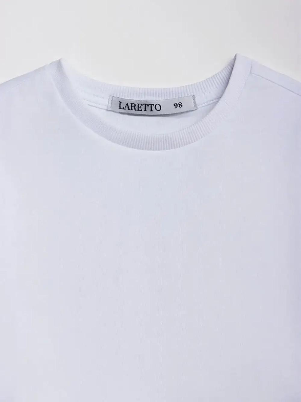 Футболка детская оверсайз укороченная базовая