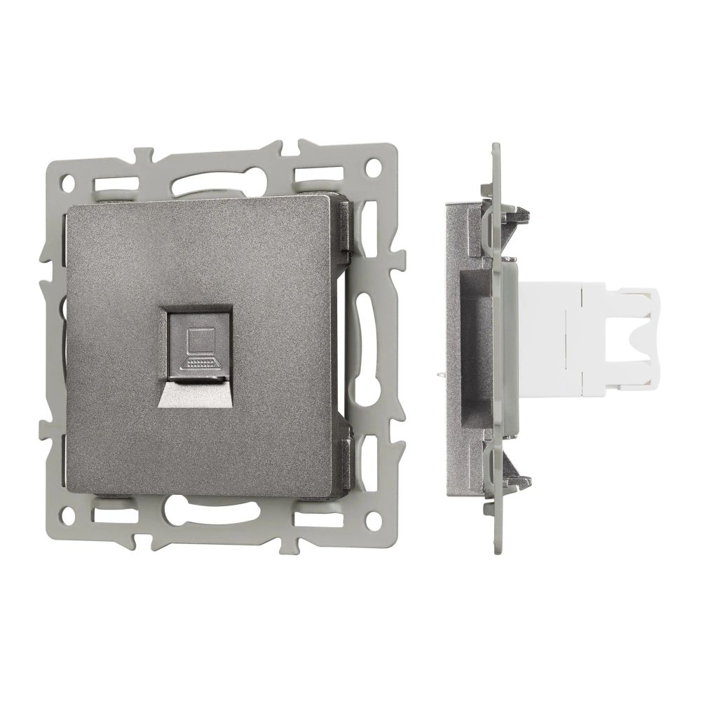 Механизм компьютерной розетки SCT-MPC1-PL-GR (RJ-45, CAT6) (Arlight, -) 045335