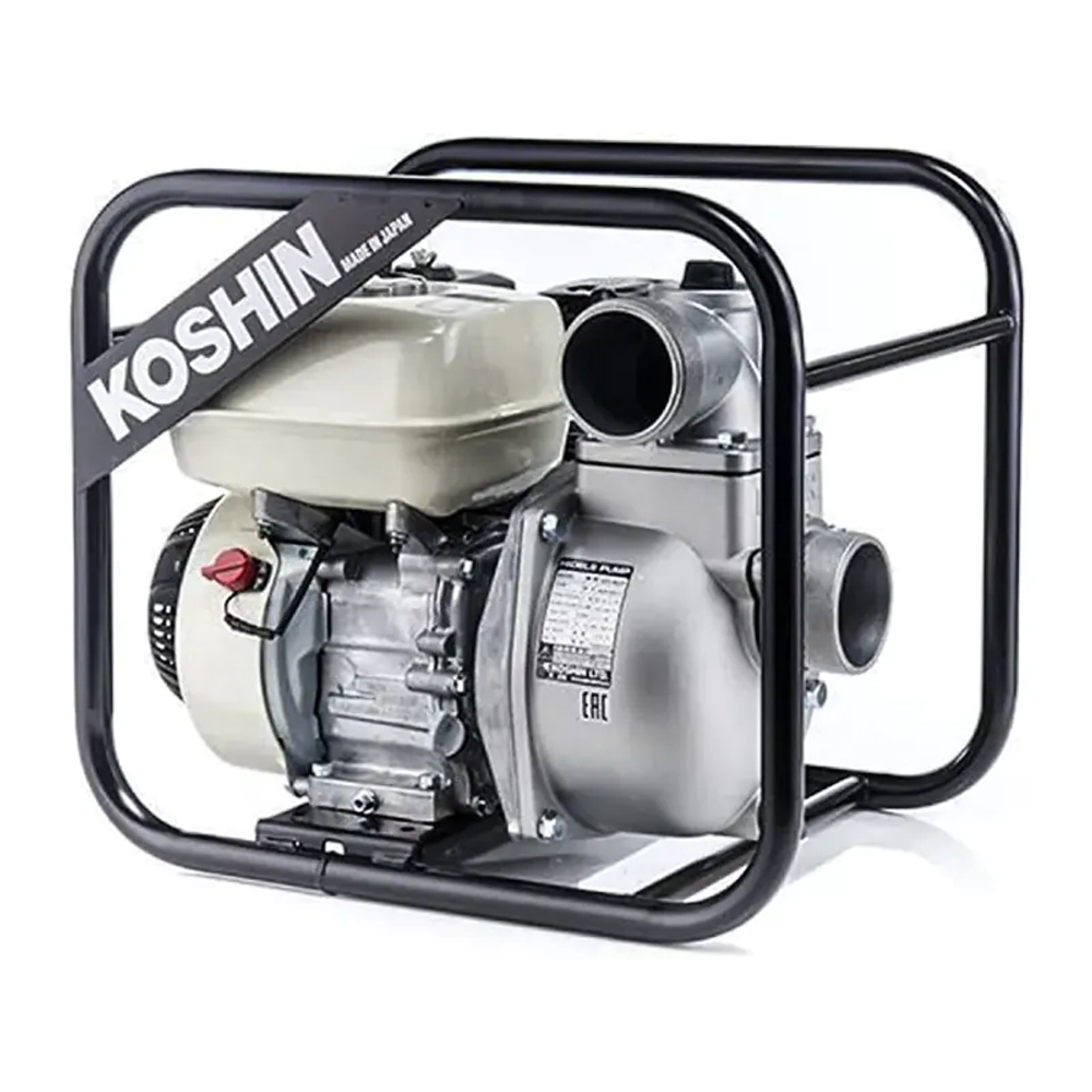 Koshin SEH-80 JP мотопомпа бензиновая 3.9 л.с, 1100 л/мин, диаметр 80 мм, SEH-80JP