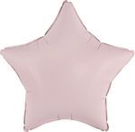 Шар (18''/46 см) Звезда, Пыльная роза, Сатин, 1 шт.