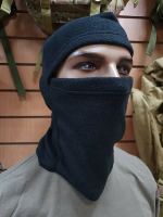 Балаклава черная флисовая