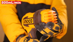 Краскопульт аккумуляторный INGCO CSGLI20042 20 В 120DIN 1х2Ач
