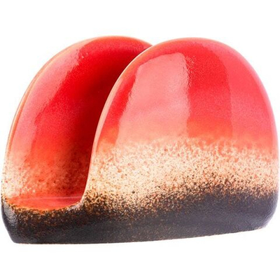 Фарфоровая салфетница «Агат» (Цвет: красный)