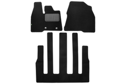 Коврики в салон для HONDA Odyssey 2023-, минивэн., 3шт. (текстиль) KLEVER0201803901210KH