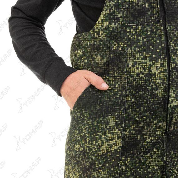 Костюм охотника зимний Салаир Комфорт, цв.зеленый пиксель р.44-46/170-176 Helios