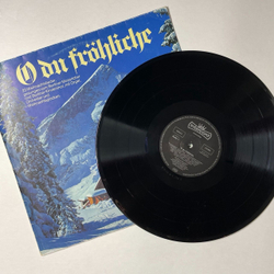 Винтажная виниловая пластинка LP Сборник Немецкие Рождественские песни O Du Frohliche (Germany 1978)