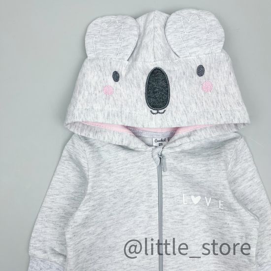 Комбинезон "Забавные коалы" из футера с начесом