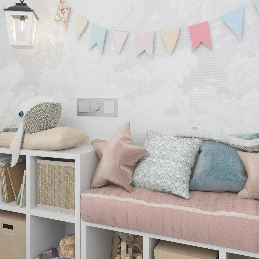 Рамка на 3 поста Aluminium (алюминий) W0031706