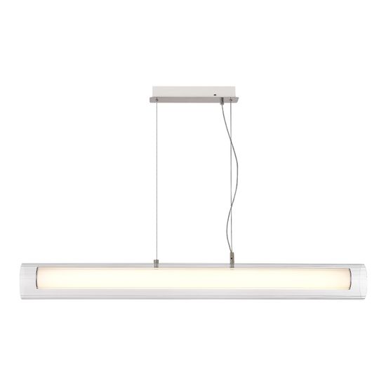 SL2010.113.01 Светильник подвесной ST-Luce Никель/Белый, Прозрачный LED 1*40W 3000K/4000K ENFYS