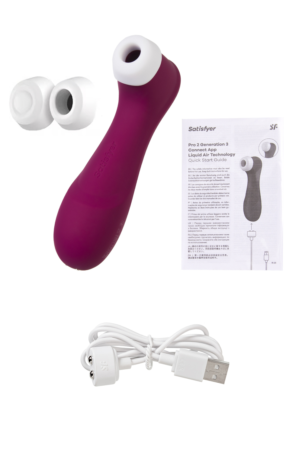 Вакуумный стимулятор клитора Satisfyer Pro 2 Gen 3 с приложением, красный