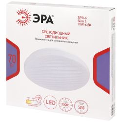 Светильник потолочный светодиодный ЭРА Классик без ДУ SPB-6 Slim 4 70W-6,5K 6500K