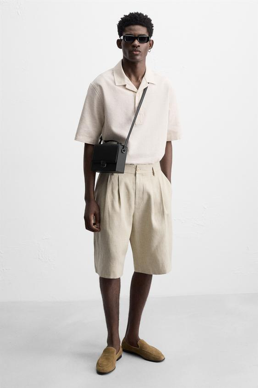 ZARA СУМКА-КОРОБОЧКА, ЧЕРНЫЙ