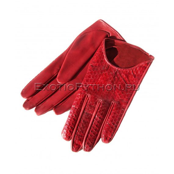 Перчатки из кожи питона AC-62