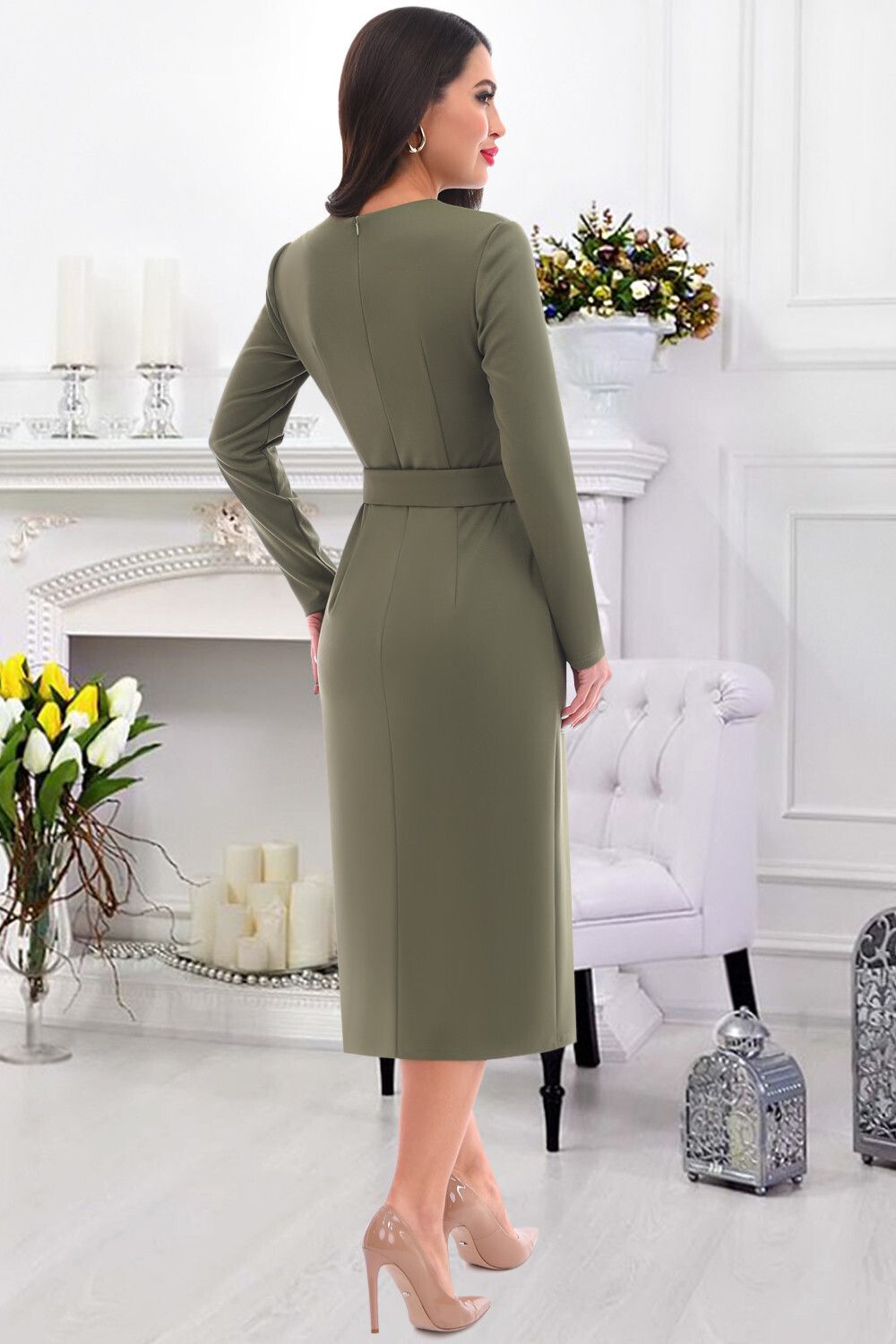 Платье Тиффи (фисташка) Brividi (Акция)