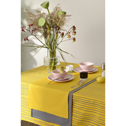 Дорожка на стол 53x150 Tkano Essential жаккардовая серая