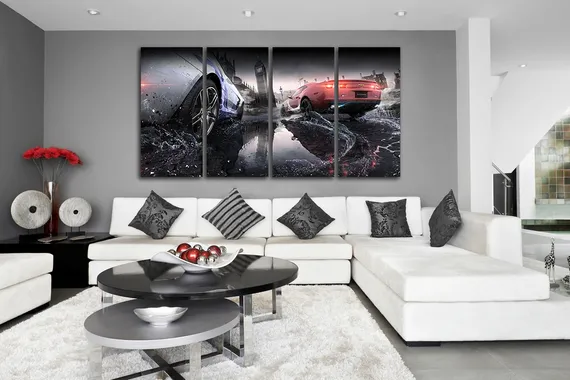 Модульная картина "World of speed"