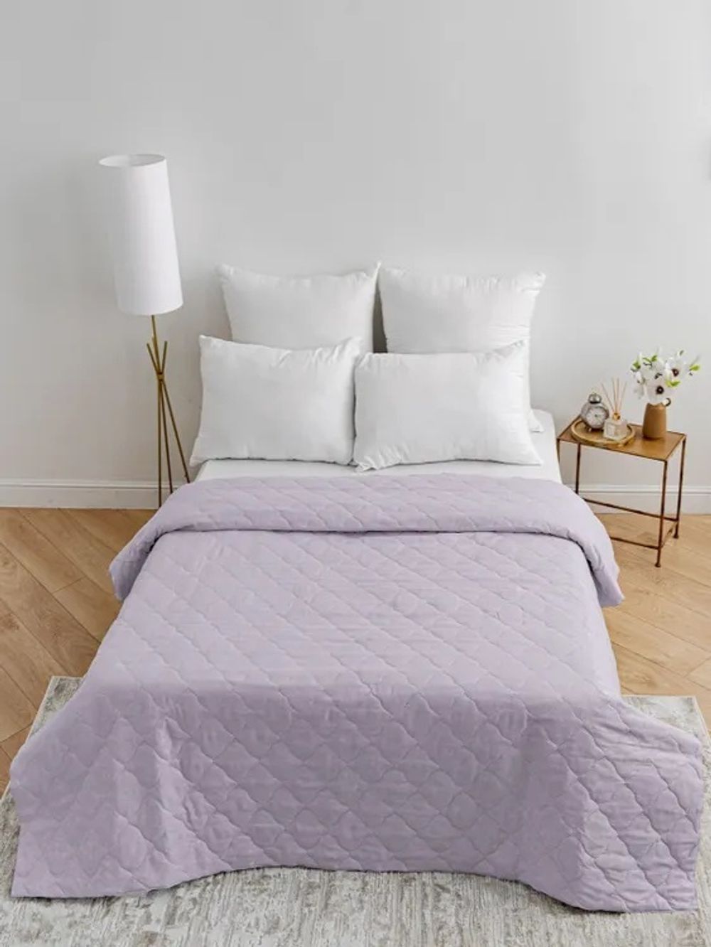 Покрывало микрофибра 200х215, лаванда