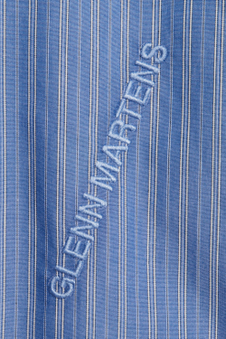 H&M - Glenn Martens Рубашка из поплина в полоску, синий