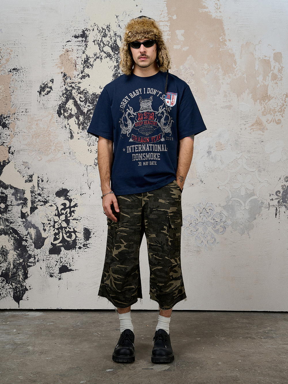 Шорты DONSMOKE "Camo Pattern" Cargo Shorts
