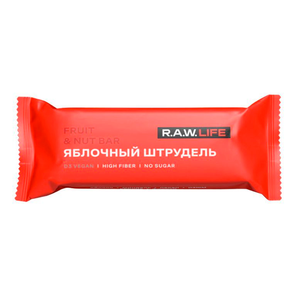 R.A.W. LIFE Яблочный штрудель 15шт/уп
