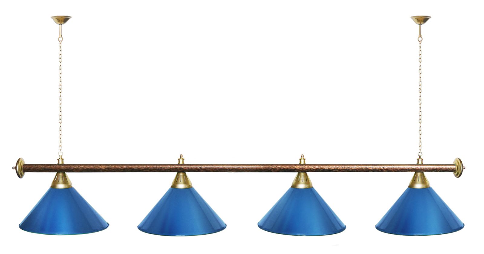 Лампа STARTBILLIARDS 4 пл. (плафоны зеленые,штанга золотая,фурнитура золото) фото №59