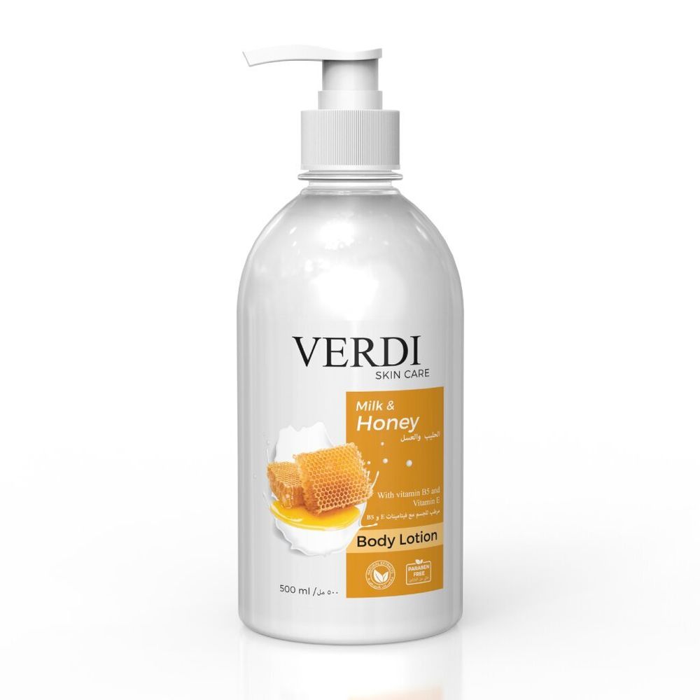 VERDI Лосьон для тела MILK &amp; HONEY Молоко и мёд,500мл*24