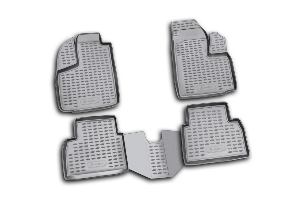 Коврики Standard, в салон FIAT Doblo Panorama 2001- , 4 шт. (полиуретан, чёрные) Element.NLC.15.18.210