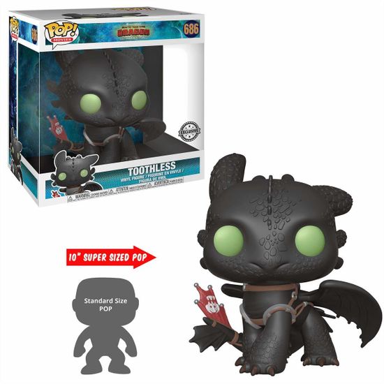 Фигурка Funko POP! HTTYD3: Toothless (Беззубик 25 см) 36619