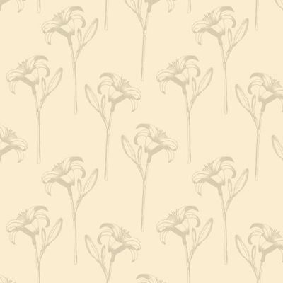 Краснове на золотом фоне. Лилия.