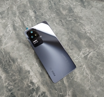 Poco F4 5G (2022) (22021211RG) - Задняя крышка (корпус) в сборе со стеклом камеры (стеклянная) (ORIG-SP)