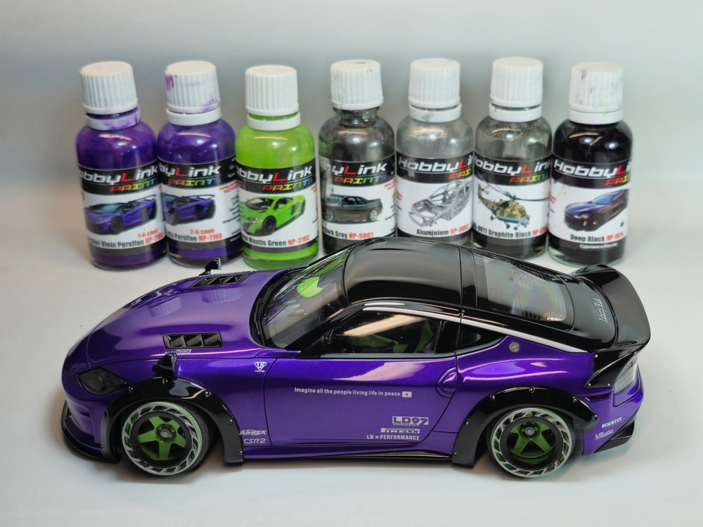 Краска лаковая HobbyLink Lamborghini Viola Parsifae 2-х слойная HP-1108
