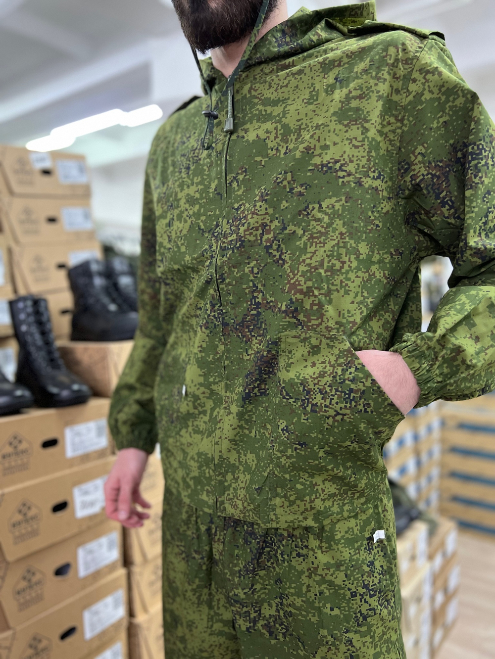 Костюм маскировочный  КЗМ-4 / зелёная цифра