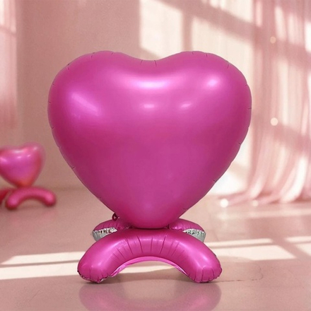 ФИГУРА Сердце 65" Сатин Pink 165 см