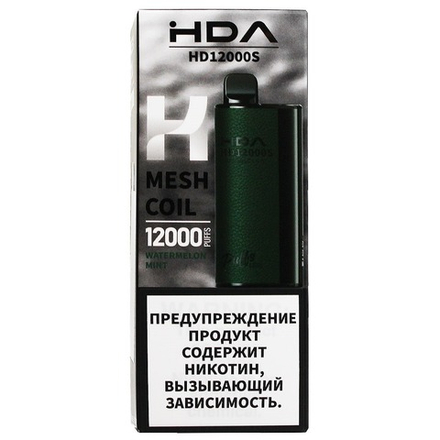 HDA Watermelon mint (Арбуз-мята) 12000 затяжек 20мг Hard (2% Hard)