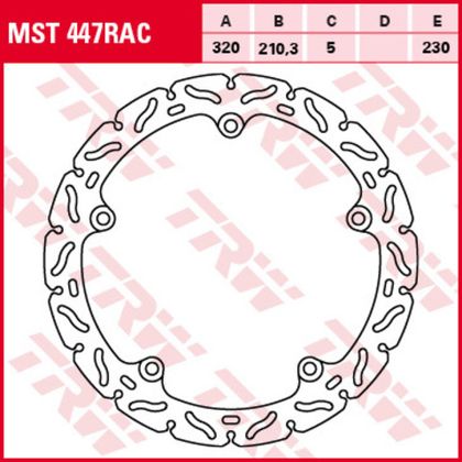 Диск тормозной TRW MST447RAC