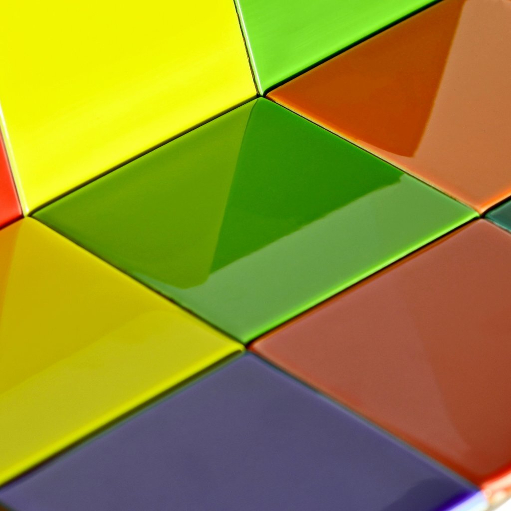 Плитка настенная Mini Tile Green glossy 99x99х7 мм