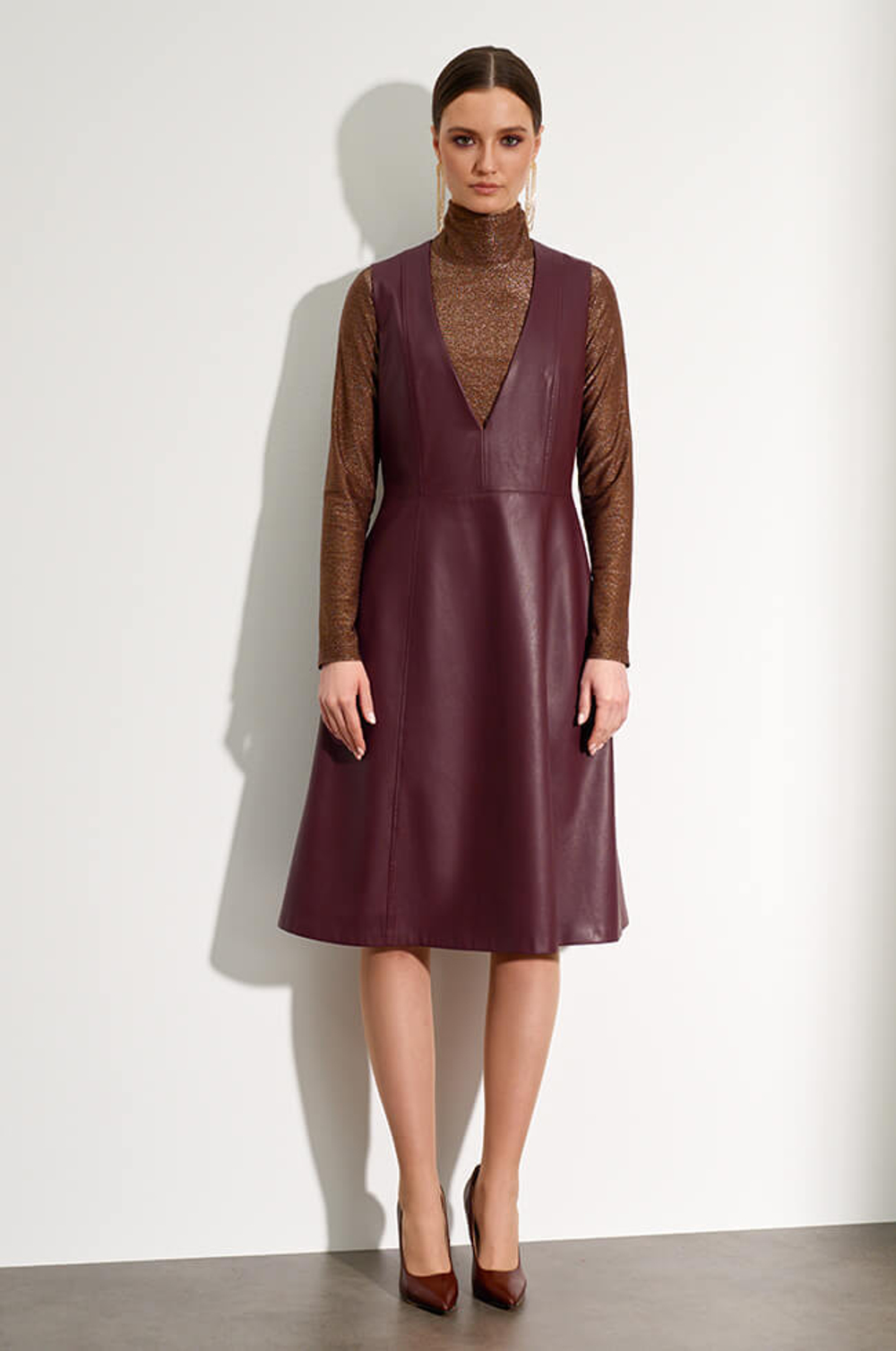 51412 Платье женское (бордо)