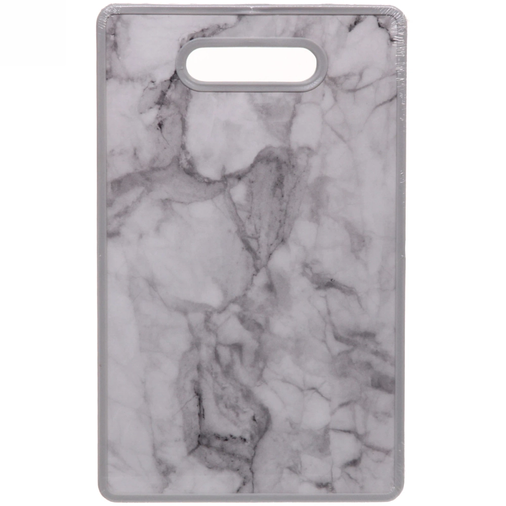 Доска разделочная «Stone» 23*37*1см Белый мрамор, прямоугольная