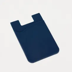 Картхолдер на телефон, силикон, цвет синий