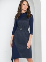 Платье Стильное из замши (синий, нью) Diolche (Акция)